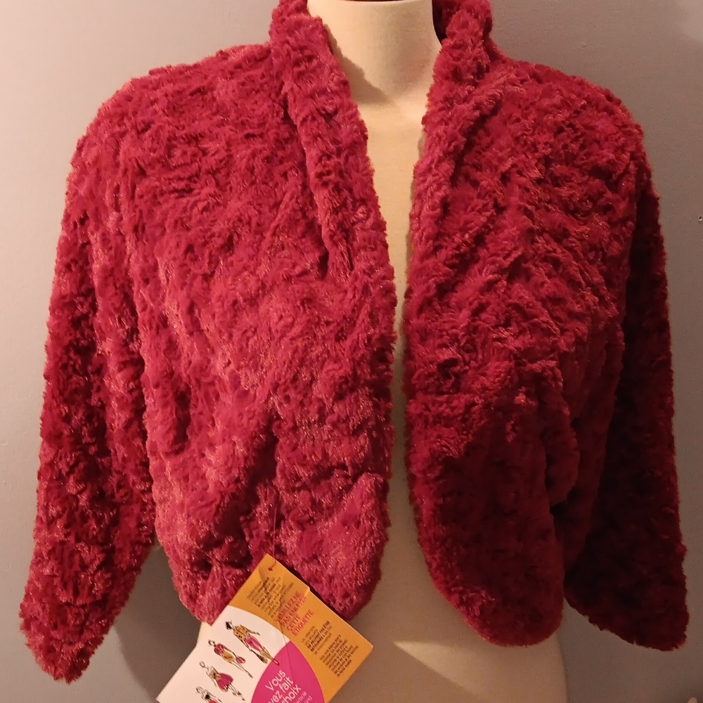 Lennie for Nina Leonard faux fur jacket NWT